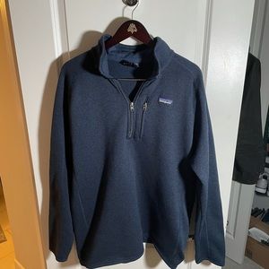 Patagonia XL better sweater blue quarter zip